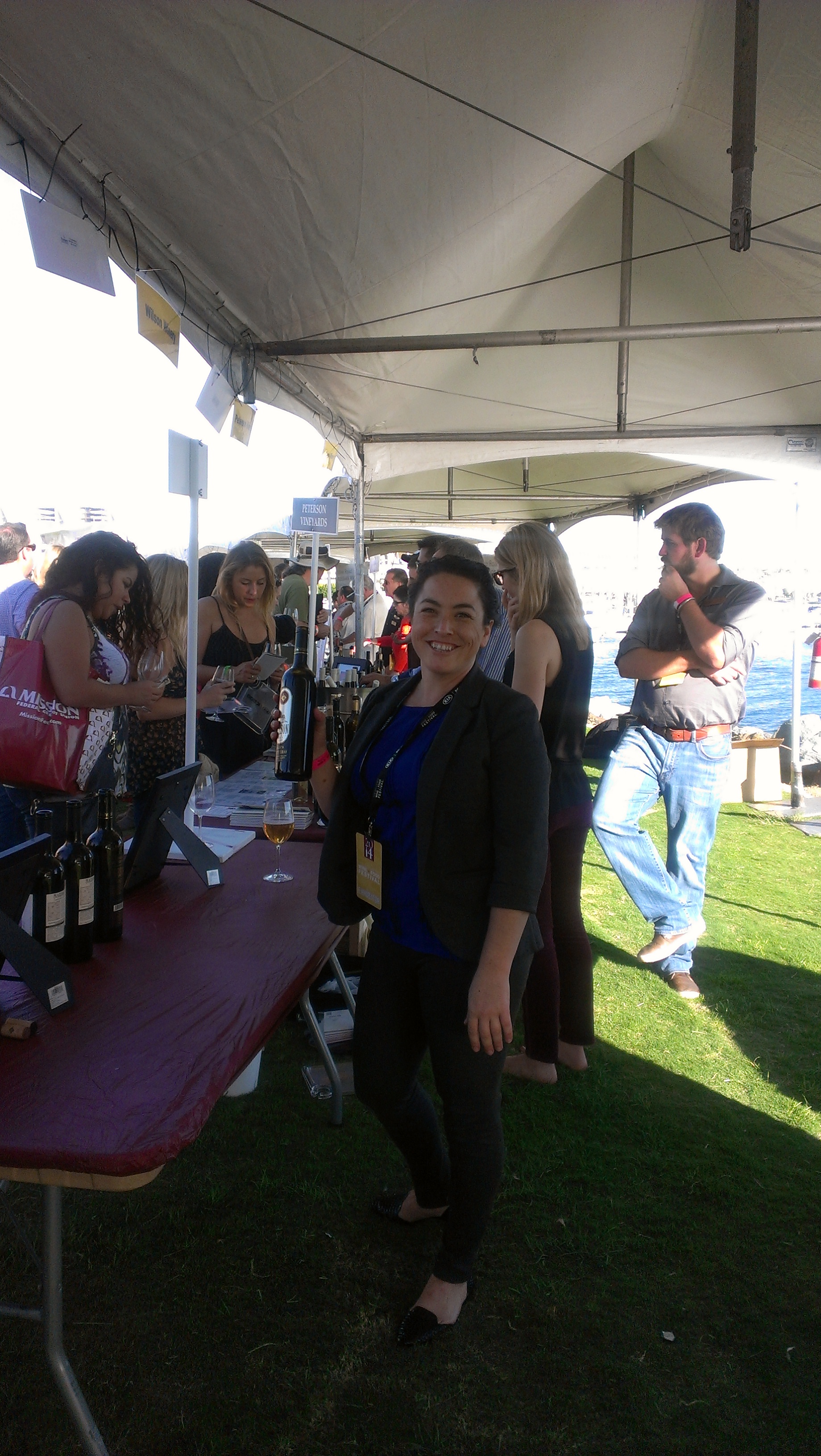 Pouring Wilson Wines and Mazzocco Sonoma