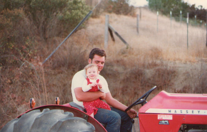 David Rafanelli holding baby Shelly