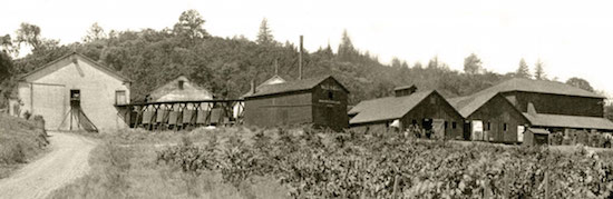 Historic photo of the original winery