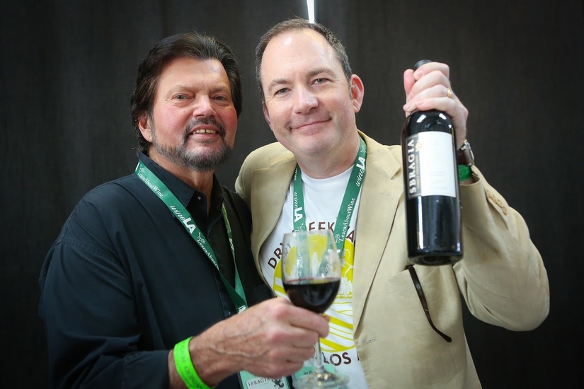 WineLA's Ian Blackburn toasts with Dry Creek legend Ed Sbragia